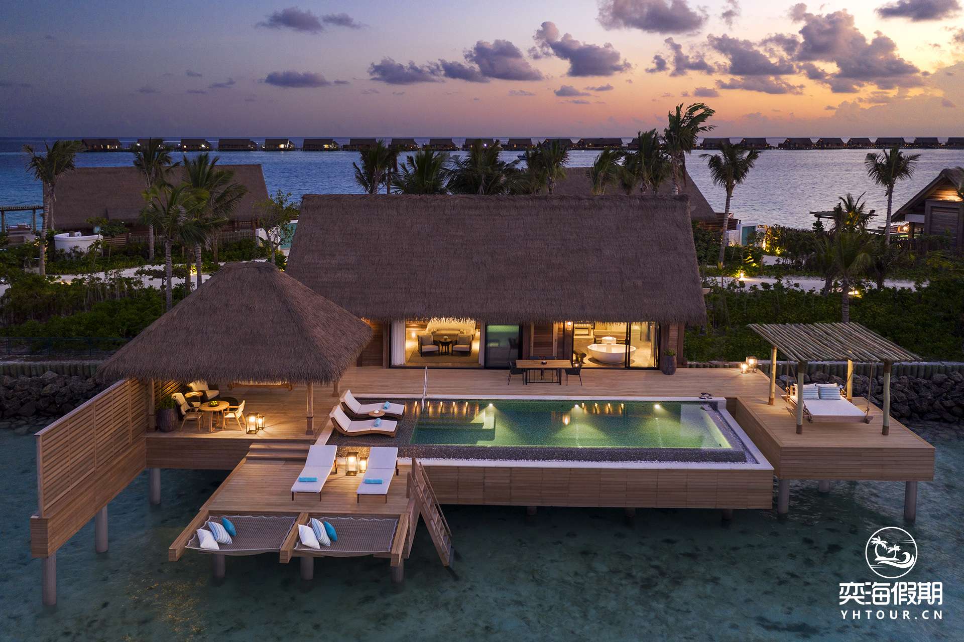 1. King Reef Villa_Twilight Aerial View.jpg