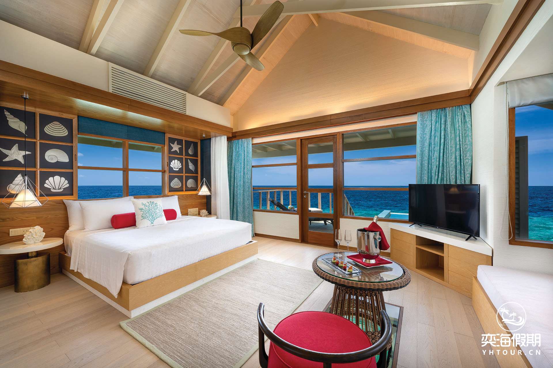 SunNest WATER VILLA WITH POOL - BEDROOM INTERIOR WITH VIEW.jpg