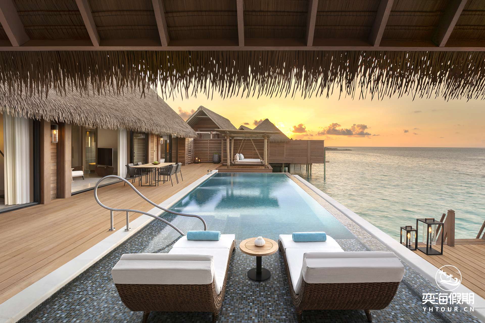 2. King Grand Overwater Villa_Pool at Sunset.jpg