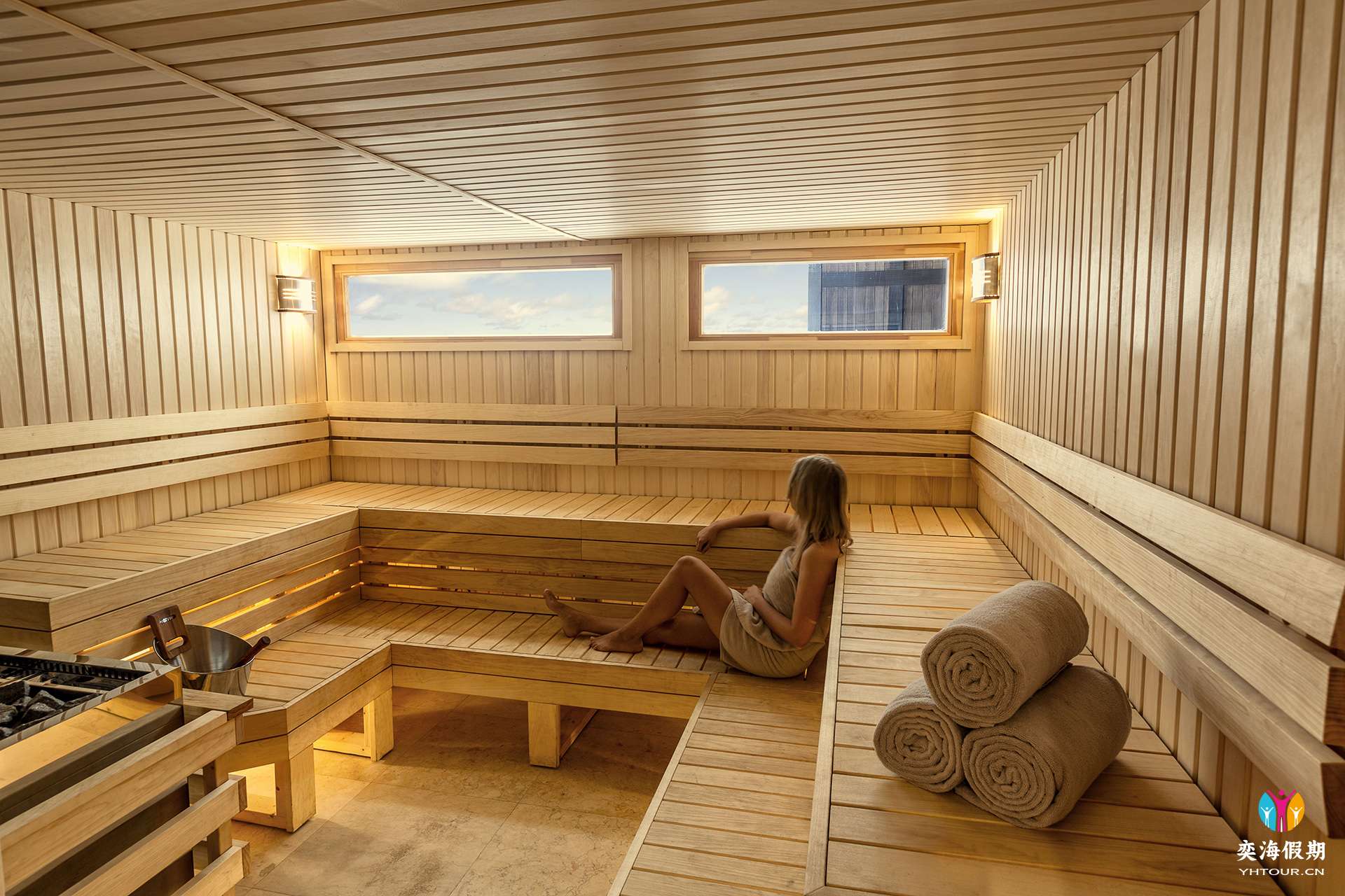 Sauna at Sulha Spa with Model.jpg